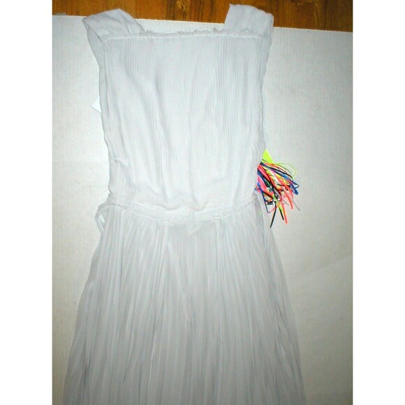 New Womens 8 NWT MSGM Dress Evening Gown Pale Light Gray Italy 44 Long Designer